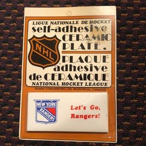 NWT vintage NY Rangers NHL ceramic plate
